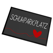 Fußmatte mit Motiv - Schuhparkplatz - für innen und außen | 60x40cm