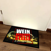 Fußmatte mit Motiv - Wein Annahmestelle 24 Std. geöffnet - für innen und außen | 60x40cm