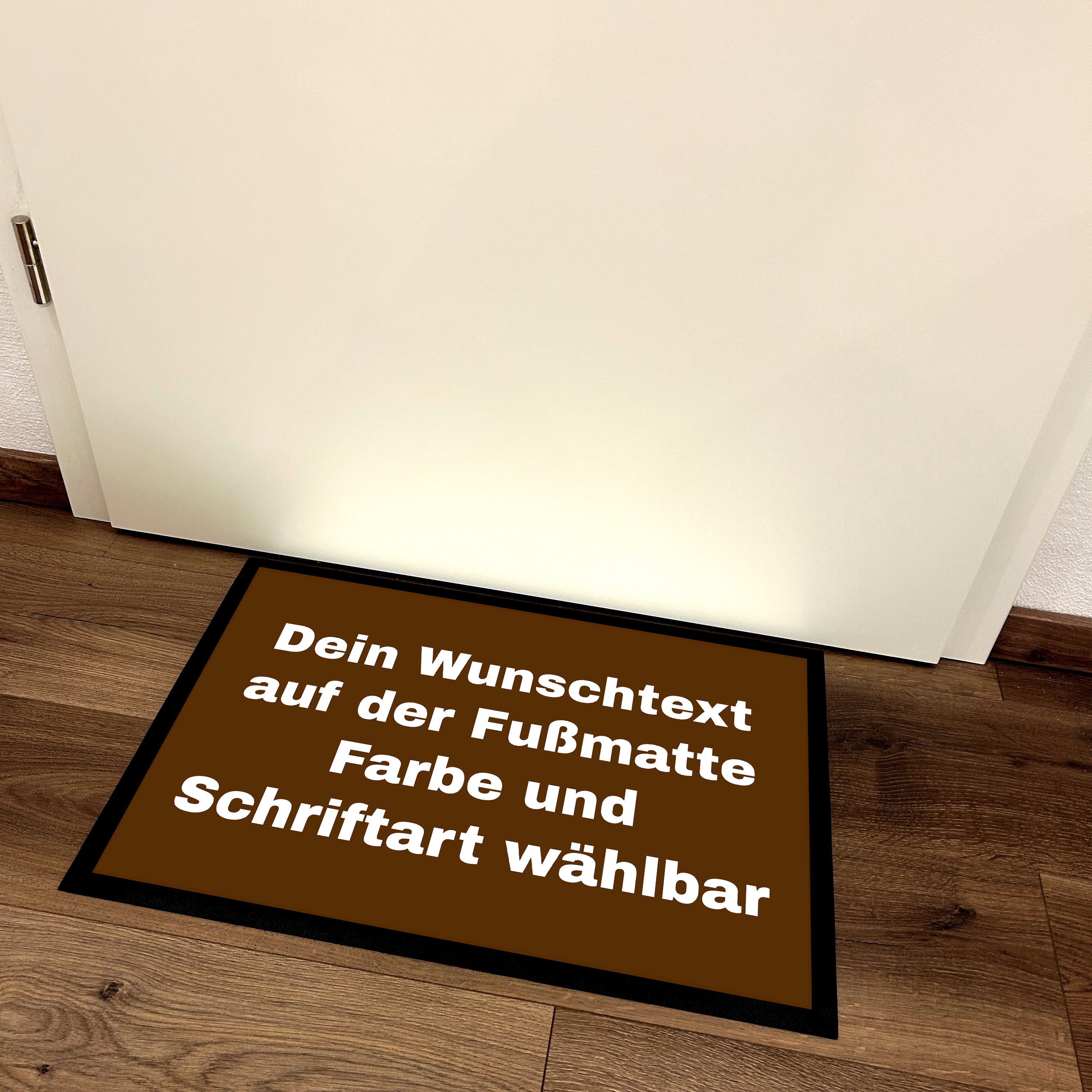 personalisierte Fußmatte - Dein Wunschtext auf der Fußmatte Farbe und Schriftart wählbar - für innen und außen | 60x40cm