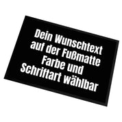 personalisierte Fußmatte - Dein Wunschtext auf der Fußmatte Farbe und Schriftart wählbar - für innen und außen | 60x40cm