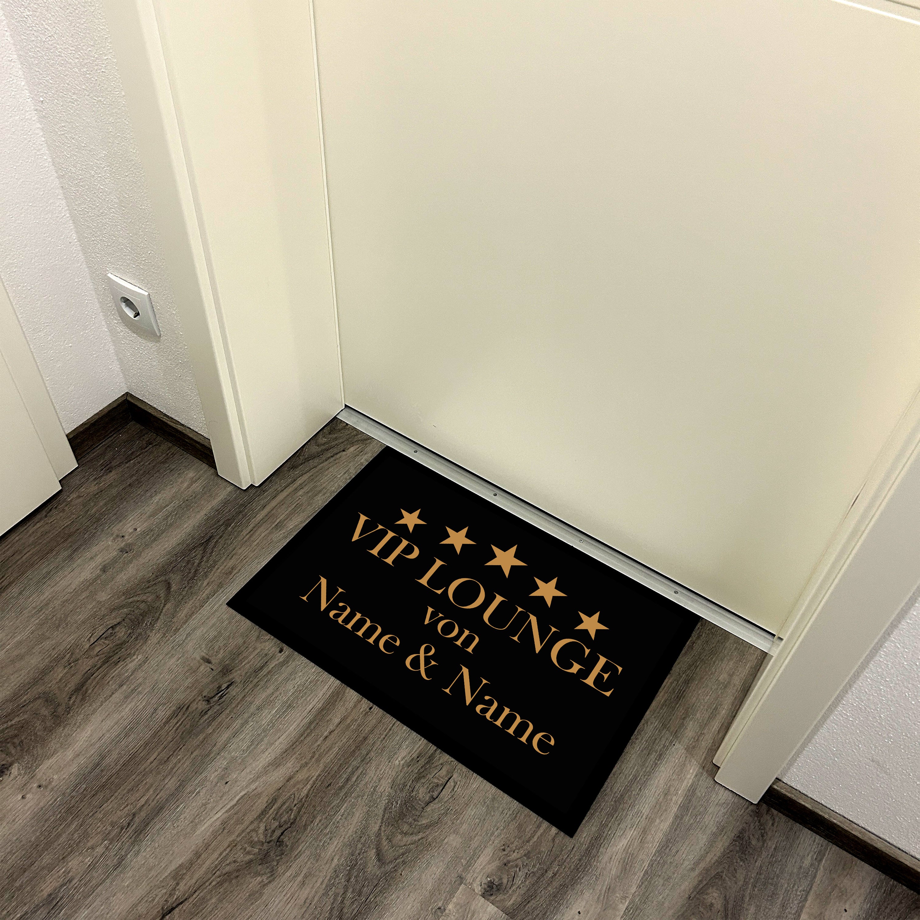 personalisierte Fußmatte mit Wunschtext - Vip Lounge - für innen und außen | 60x40cm