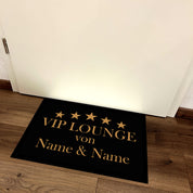 personalisierte Fußmatte mit Wunschtext - Vip Lounge - für innen und außen | 60x40cm