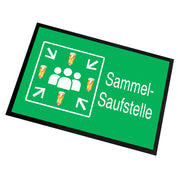 Fußmatte mit Motiv - Sammelsaufstelle Sammel Saufstelle - für innen und außen | 60x40cm