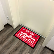 Fußmatte für Fußballfans mit Skyline | 60x40cm | Ich bin Stuttgarter - Betreten an Spieltagen auf eigene Gefahr! | Zeige deine Stadtliebe und Fußballbegeisterung! | für innen und außen