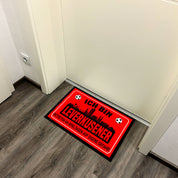 Fußmatte für Fußballfans mit Skyline | 60x40cm | Ich bin Leverkusener - Betreten an Spieltagen auf eigene Gefahr! | Zeige deine Stadtliebe und Fußballbegeisterung! | für innen und außen