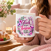 Herzbotschaft Tasse mit Farbwahl - Frisörin – Glück ist eine Frisörin wie dich zu haben