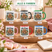 Herzbotschaft Tasse mit Farbwahl - Bären – Ich mag halt Bären