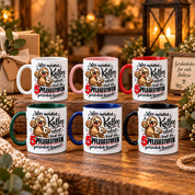 Herzbotschaft Tasse mit Farbwahl - Kaffee Faultier 5 Pflegestufen Geschenk 330 ml