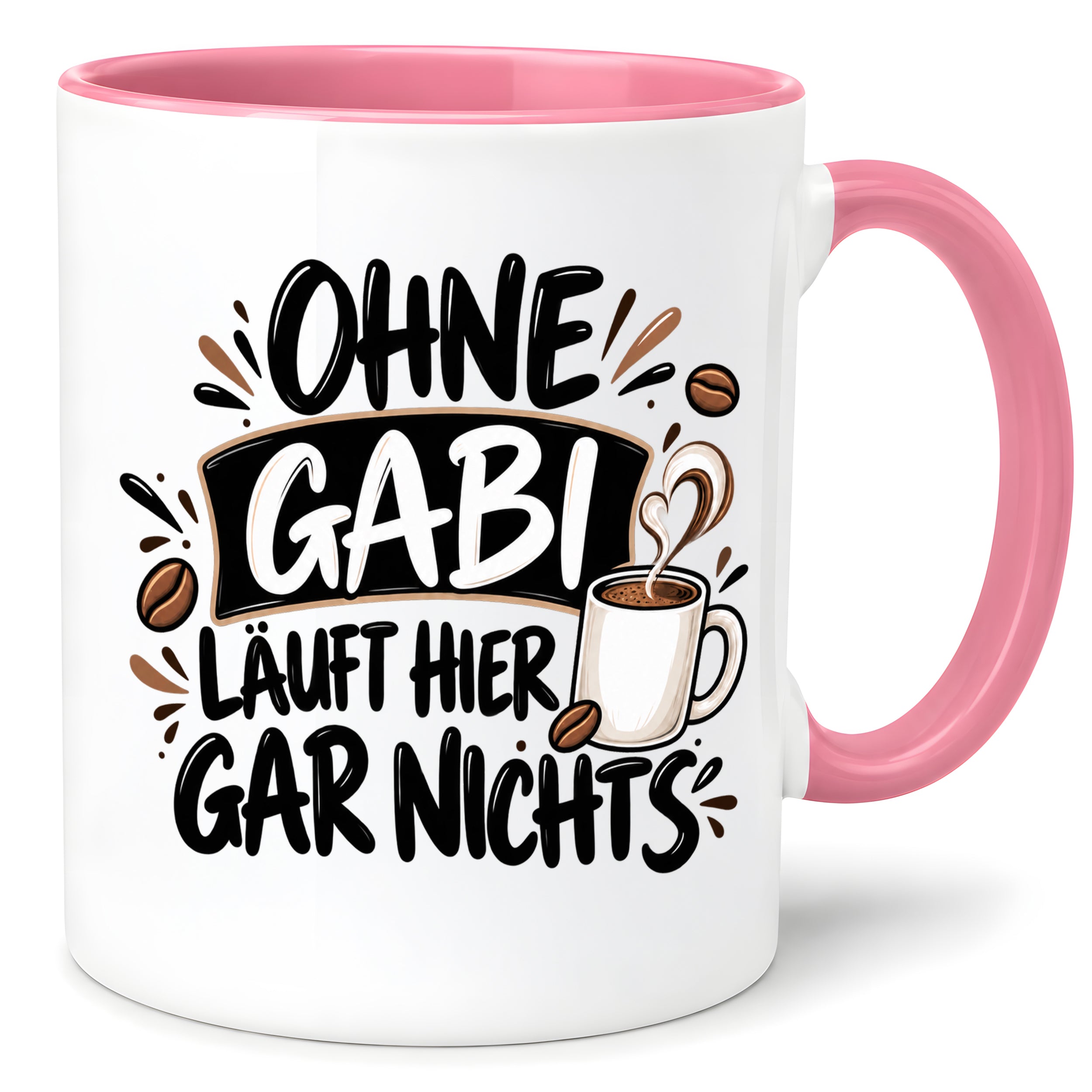Herzbotschaft Gabi Tasse Ohne Gabi läuft hier gar nichts 330 ml