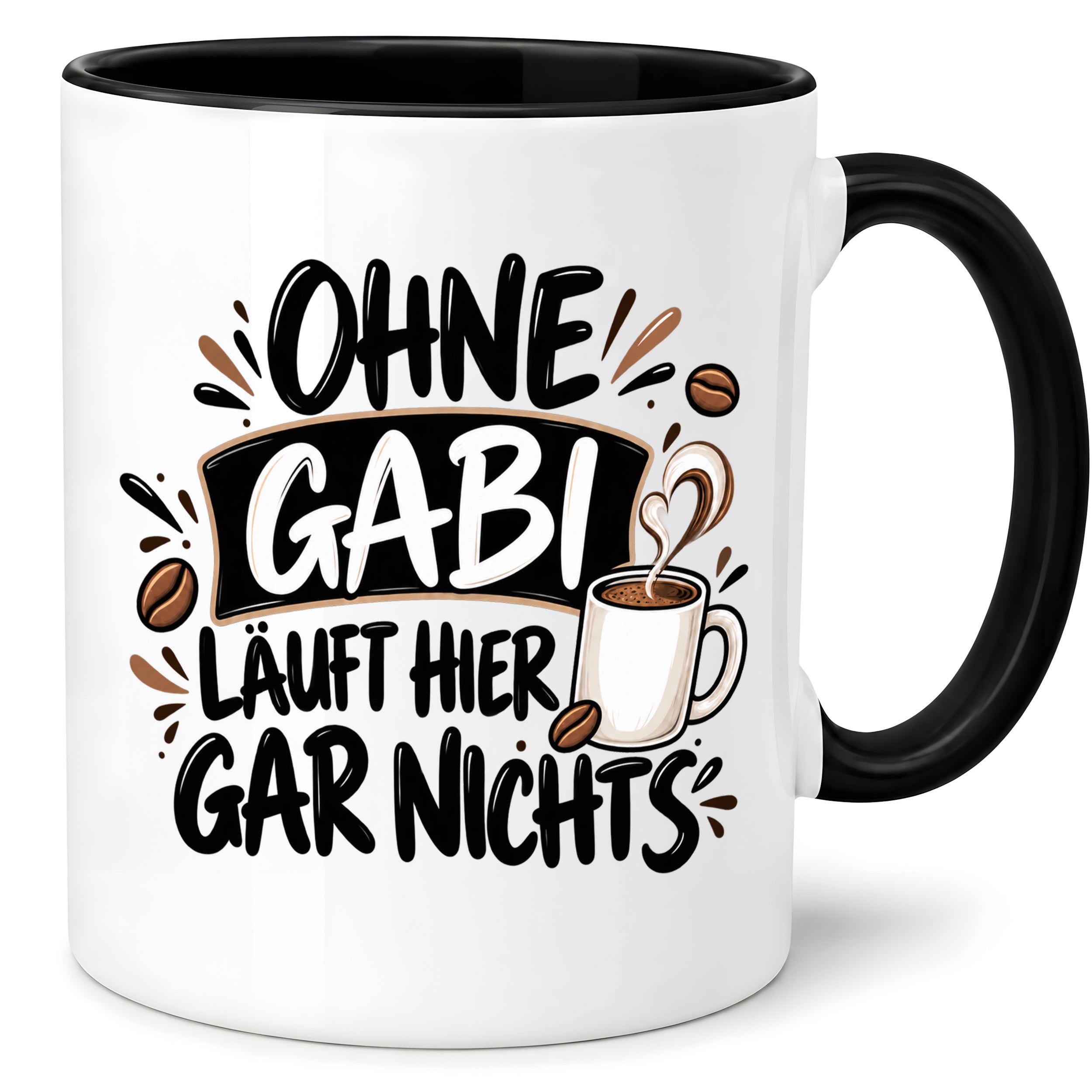 Herzbotschaft Gabi Tasse Ohne Gabi läuft hier gar nichts 330 ml