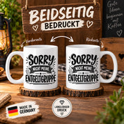 Herzbotschaft Lustige Tasse für Kollegen Sorry nicht meine Entgeltgruppe