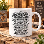Herzbotschaft Tasse Tochter Mutter Geschenk Verrückte Mama Spruch 330 ml