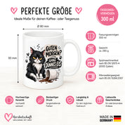 Herzbotschaft Tasse Guten Morgen Ganz dünnes Eis Katze 330 ml Geschenk