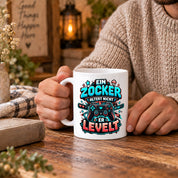 Herzbotschaft Geburtstag Tasse für Gamer Ein Zocker altert nicht er levelt