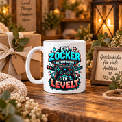 Herzbotschaft Geburtstag Tasse für Gamer Ein Zocker altert nicht er levelt