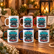 Herzbotschaft Geburtstag Tasse für Gamer Ein Zocker altert nicht er levelt