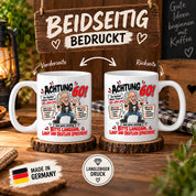 Herzbotschaft Tasse 60 Geburtstag - Geschenk für jung gebliebene Männer