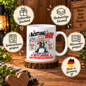 Herzbotschaft Tasse 60 Geburtstag - Geschenk für jung gebliebene Männer