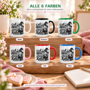 Herzbotschaft Tasse mit Spruch Auch Hexen brauchen Kaffee Geschenk