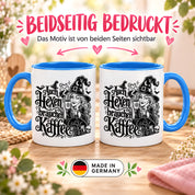 Herzbotschaft Tasse Auch Hexen brauchen Kaffee Lustige Geschenkidee