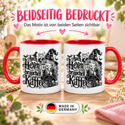 Herzbotschaft Tasse Auch Hexen brauchen Kaffee Lustige Geschenkidee