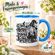 Herzbotschaft Tasse Auch Hexen brauchen Kaffee Lustige Geschenkidee