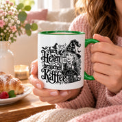 Herzbotschaft Tasse Auch Hexen brauchen Kaffee Lustige Geschenkidee