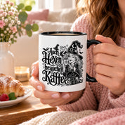 Herzbotschaft Tasse Auch Hexen brauchen Kaffee Lustige Geschenkidee