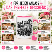 Herzbotschaft Tasse Auch Hexen brauchen Kaffee Lustige Geschenkidee