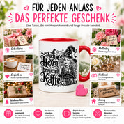 Herzbotschaft Tasse Auch Hexen brauchen Kaffee Lustige Geschenkidee