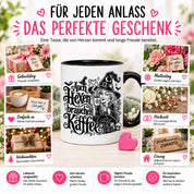Herzbotschaft Tasse Auch Hexen brauchen Kaffee Lustige Geschenkidee