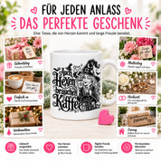 Herzbotschaft Tasse Auch Hexen brauchen Kaffee Lustige Geschenkidee