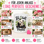Herzbotschaft Tasse Panda – Ich mag halt Pandas – Geschenk für Pandafans