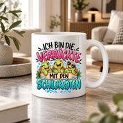 Herzbotschaft Tasse Verrückte mit Schildkröten Geschenk 330 ml