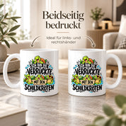 Herzbotschaft Tasse Verrückte mit Schildkröten Geschenk 330 ml