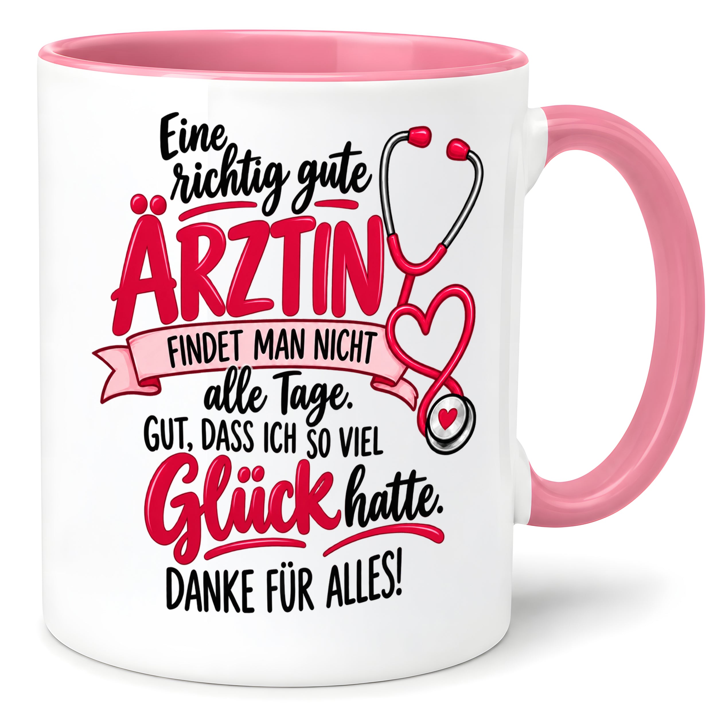 Herzbotschaft Tasse Ärztin Danke Geschenk Medizin 330 ml