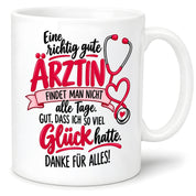 Herzbotschaft Tasse Ärztin Danke Geschenk Medizin 330 ml