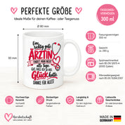Herzbotschaft Tasse Ärztin Danke Geschenk Medizin 330 ml