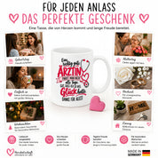 Herzbotschaft Tasse Ärztin Danke Geschenk Medizin 330 ml