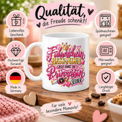 Herzbotschaft Tasse Führerschein bestanden – Geschenk für Fahranfängerin