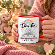 Herzbotschaft Danke Tasse Erzieherin Kindergärtnerin Kaffeetasse KiTa