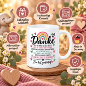 Herzbotschaft Tasse Danke Geschenk für Lieblingsmensch Danksagung