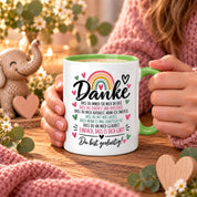 Herzbotschaft Tasse Danke Geschenk für Lieblingsmensch Danksagung