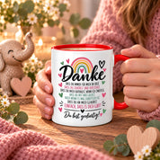 Herzbotschaft Tasse Danke Geschenk für Lieblingsmensch Danksagung