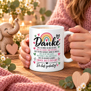 Herzbotschaft Tasse Danke Geschenk für Lieblingsmensch Danksagung