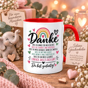 Herzbotschaft Tasse Danke Geschenk für Lieblingsmensch Danksagung