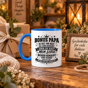 Herzbotschaft Stiefvater Tasse Geschenk Bonus Papa Kaffeetasse Stiefpapa