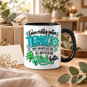 Herzbotschaft Tasse Danke Geschenk für Tierarzt Kaffeetasse Veterinär