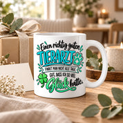 Herzbotschaft Tasse Danke Geschenk für Tierarzt Kaffeetasse Veterinär