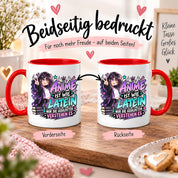 Herzbotschaft Tasse Anime ist wie Latein Geschenk für Anime Fan